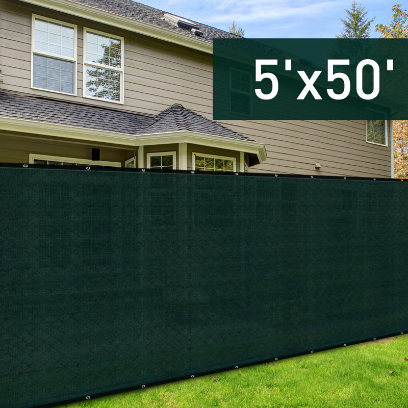 Outsunny 50 Ft W Sun Shade Backyard Privacy Screen Wayfair W Sun Shade Backyard Privacy Screen