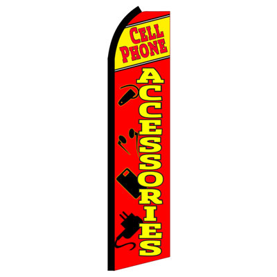 Cell Phone Accessories Polyester 138 x 30 in Feather Banner NeoPlex