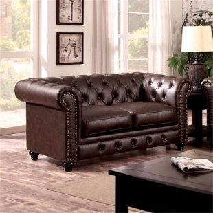 Flounder Chesterfield Loveseat by Darby Home Co Amazing