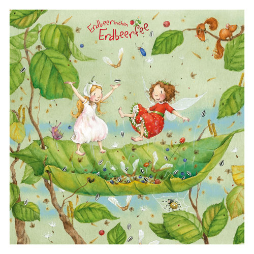 The Strawberry Fairy - Trampoline 1.92m x 1.92m Embossed Matt Peel & Stick Wall Mural East Urban Home