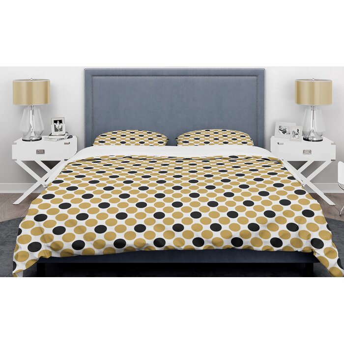 East Urban Home Polka Dot Mid Century Duvet Cover Set Wayfair