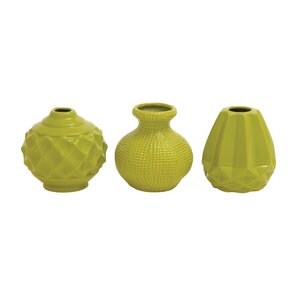 3 Piece Modern Ceramic Vase Set (Set of 3)