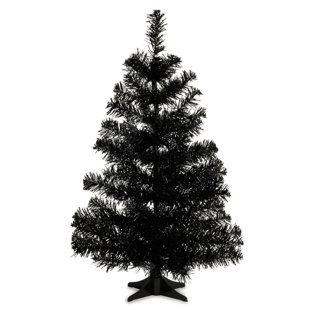 Black Christmas Trees You Ll Love Wayfair Pvc 2 Black Artificial Christmas Tree