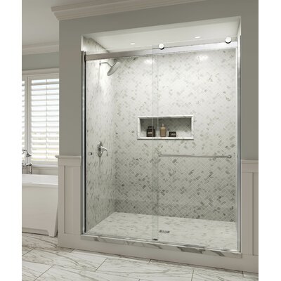 Rotolo Bypass Semi Frameless Shower Door Basco