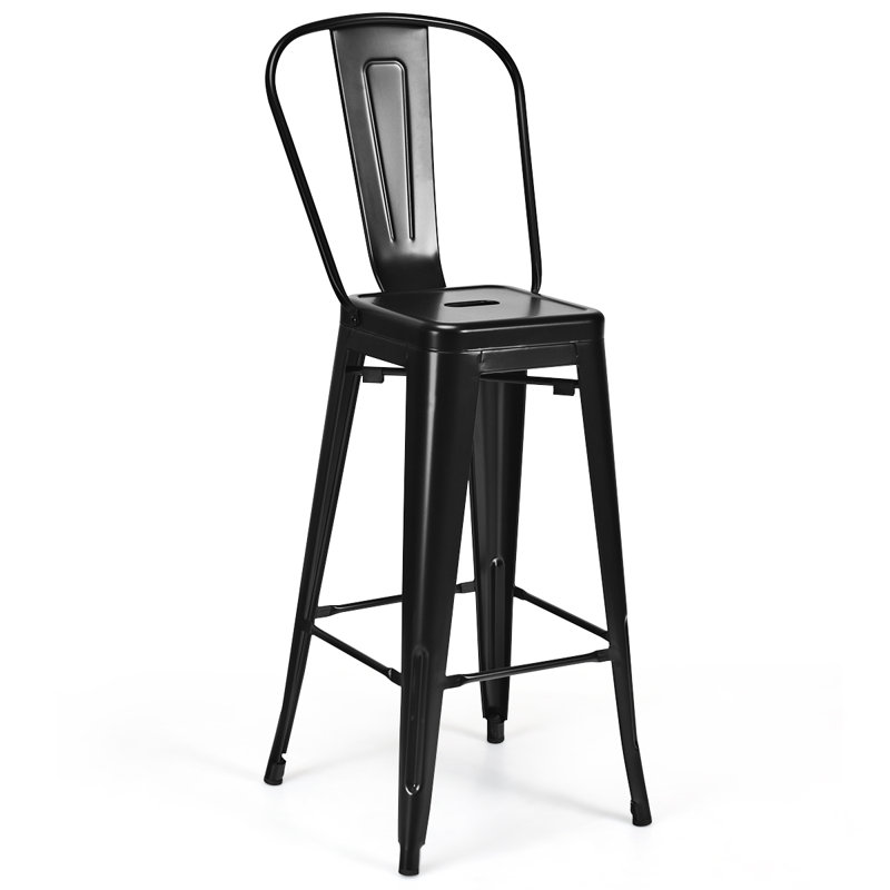Williston Forge Amira Set Of 4 High Back Metal Stool 30 Seat Bar Height Industrial Bar Stools Gun Reviews Wayfair Ac pacific modern light weight industrial metal back barstools. amira set of 4 high back metal stool 30 seat bar height industrial bar stools gun