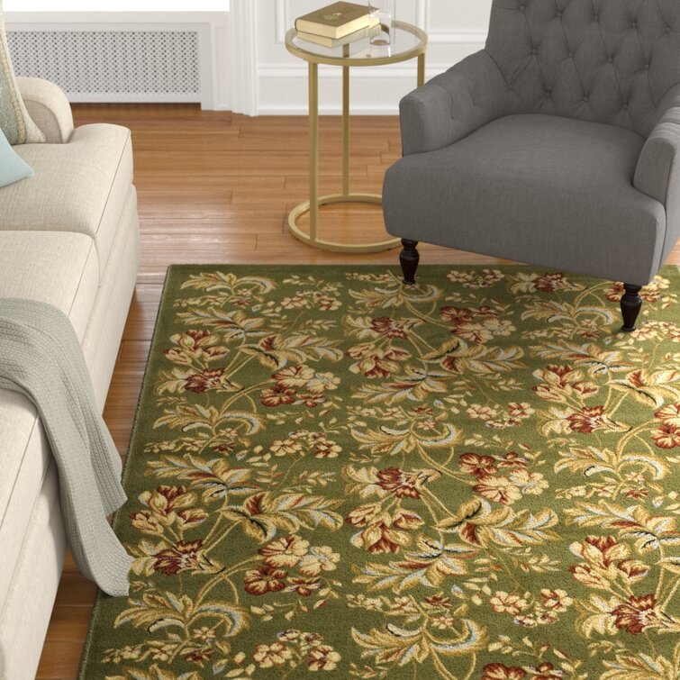 Carpet Classic Oriental with Edging Living Room Olive-Green 8 Sizes 