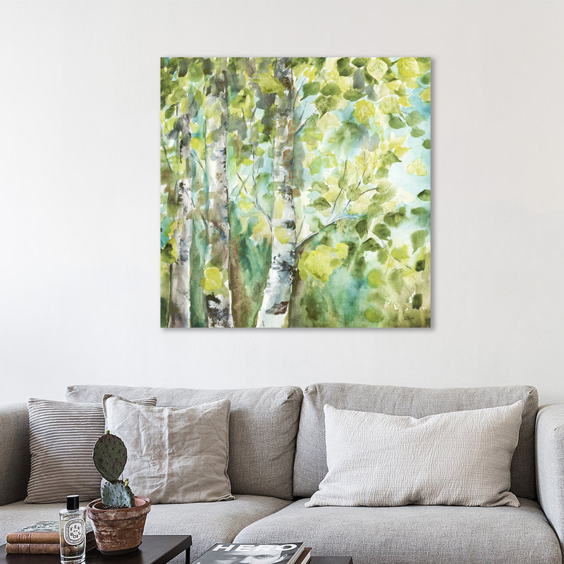 Jaxsonrea Watercolor Summer Aspens By Tre Sorelle Studios