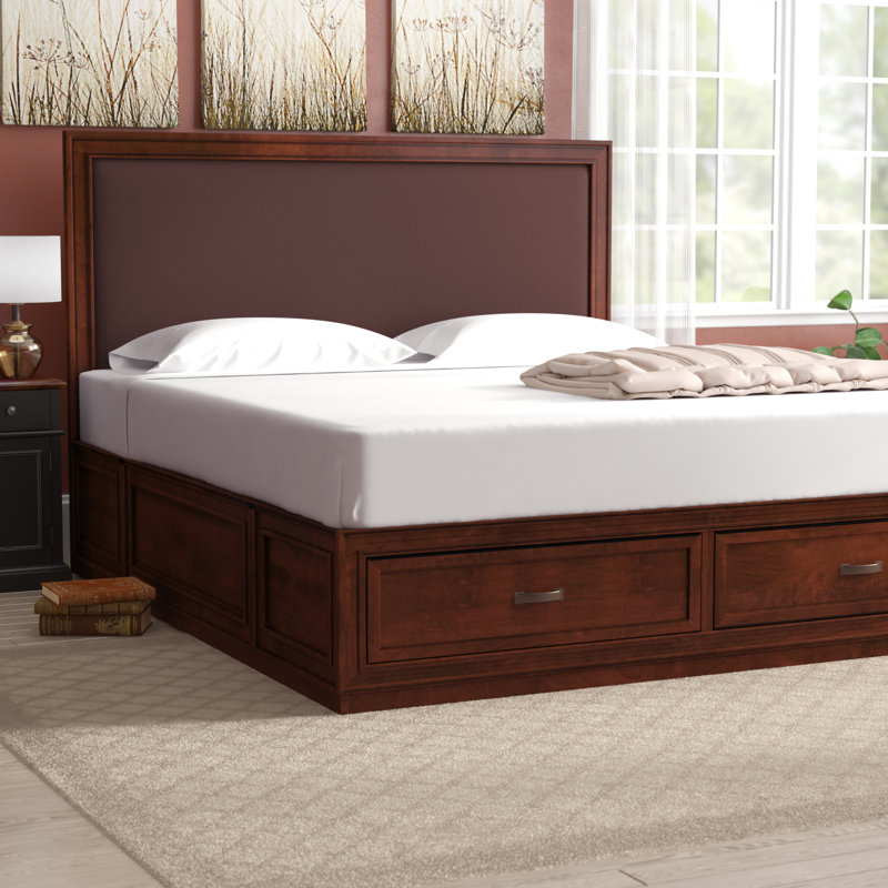 king size platform bed frame with headboard