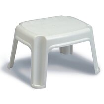 Non-Stretching Plastic Step Stool For Home Office Use Cream