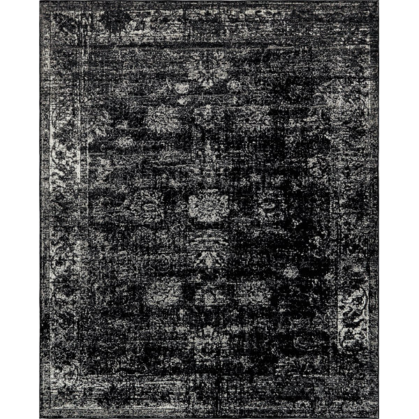 Brandt Black Area Rug