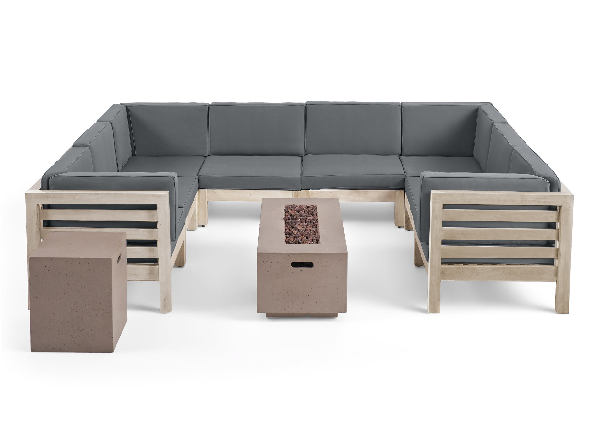 Breakwater Bay Pelletier 10 Piece Sectional Seating Group With Cushions Wayfair