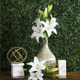 Six Quality 27/" Choose Tiger Lily Artificial Faux Silk Flower Spray