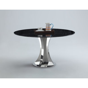 Go to store & view more images Orren Ellis Shequita Marble Dining Table