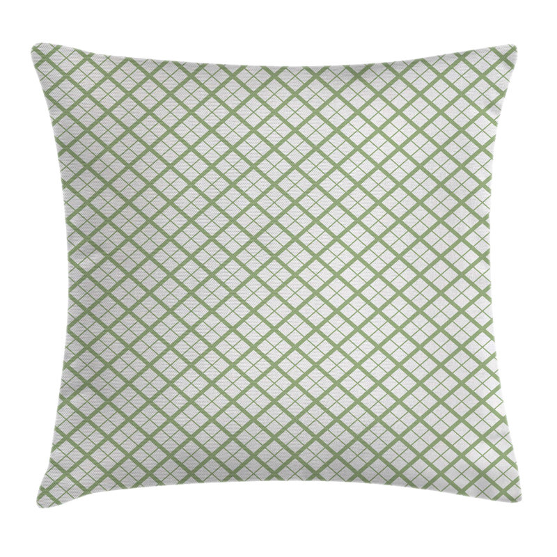 Ambesonne Green Hexagonal Diamond Lines Pillow Cover Wayfair