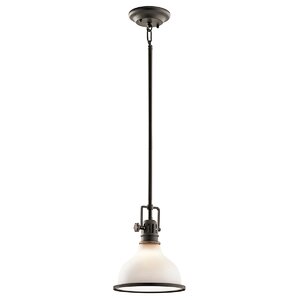 Dov 1-Light Glass Shade Pendant