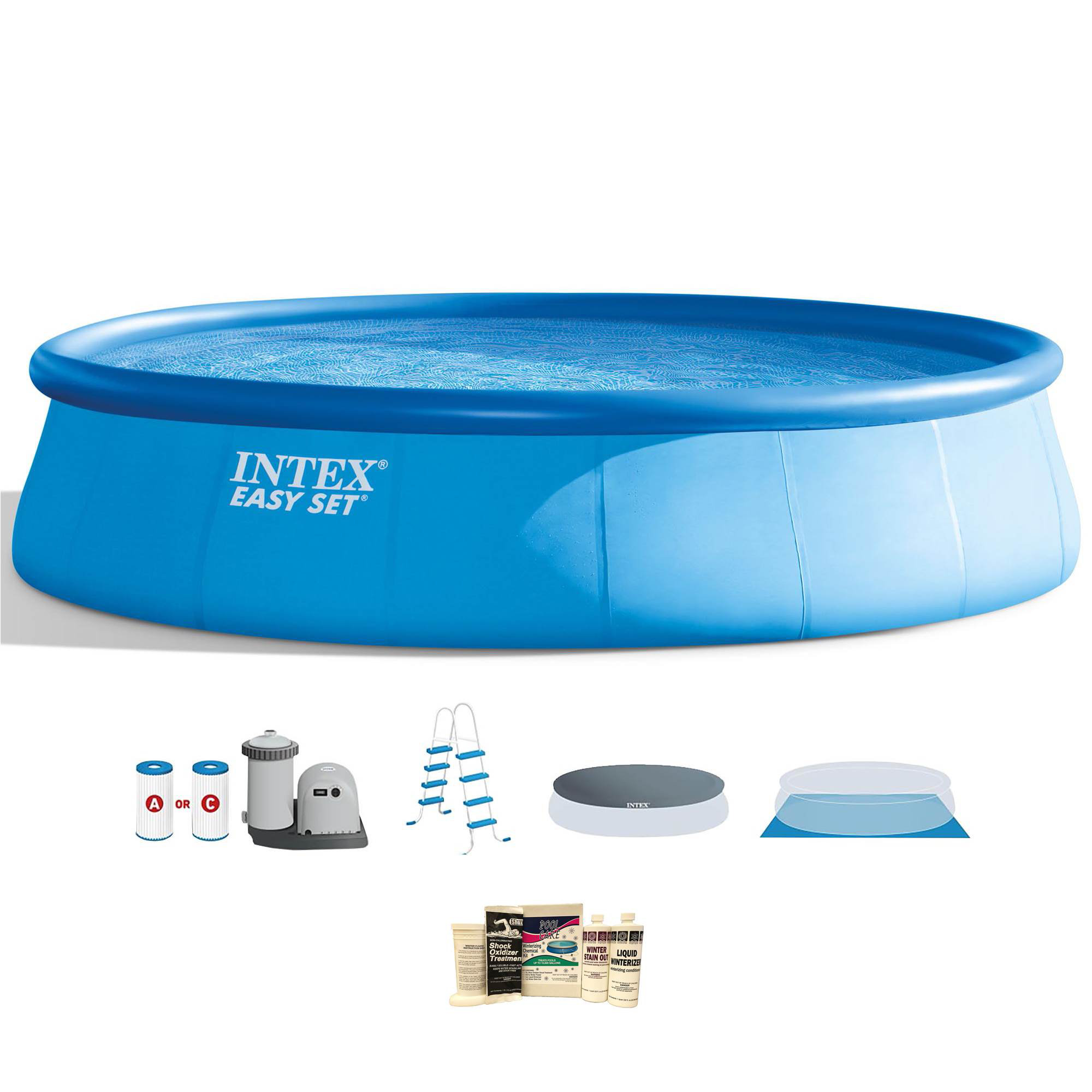 intex 18ft x 48in inflatable pool ladder
