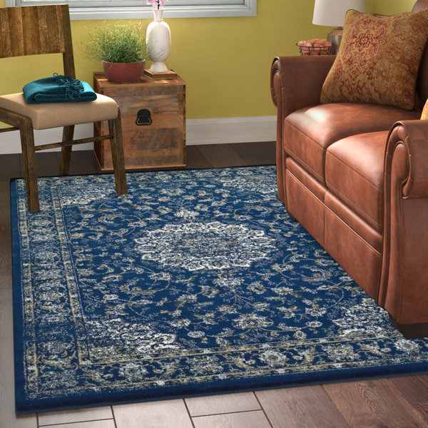 Distressed Persian Rug Blue Wayfair