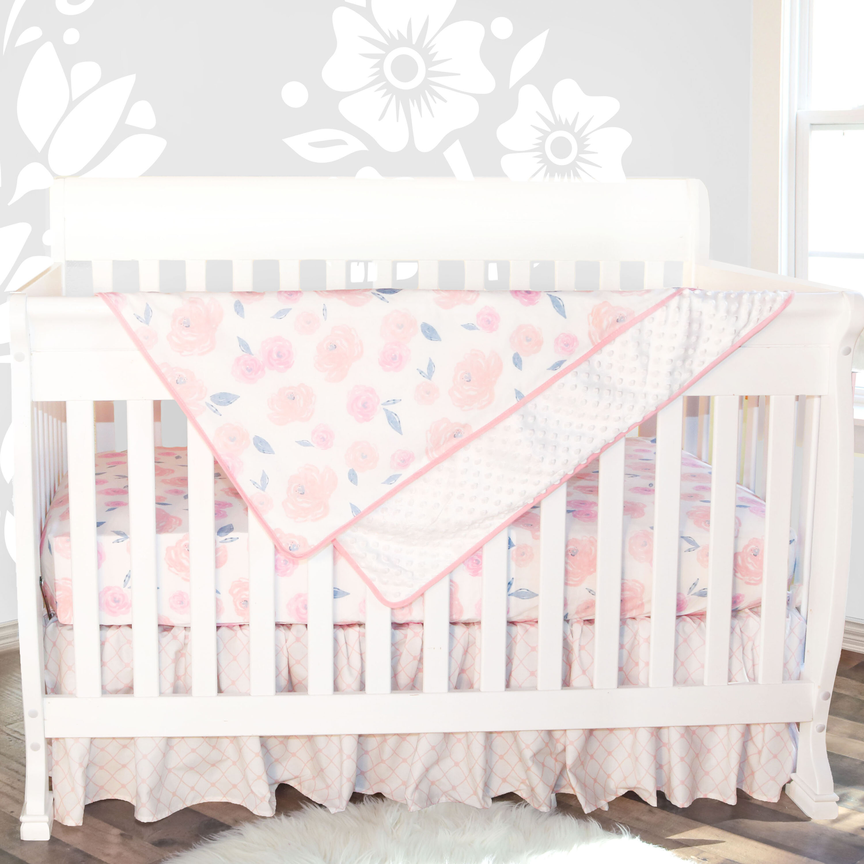 pink princess crib bedding