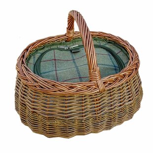 Car Wicker Picnic Basket With Fitted Cooler By Brambly Cottage