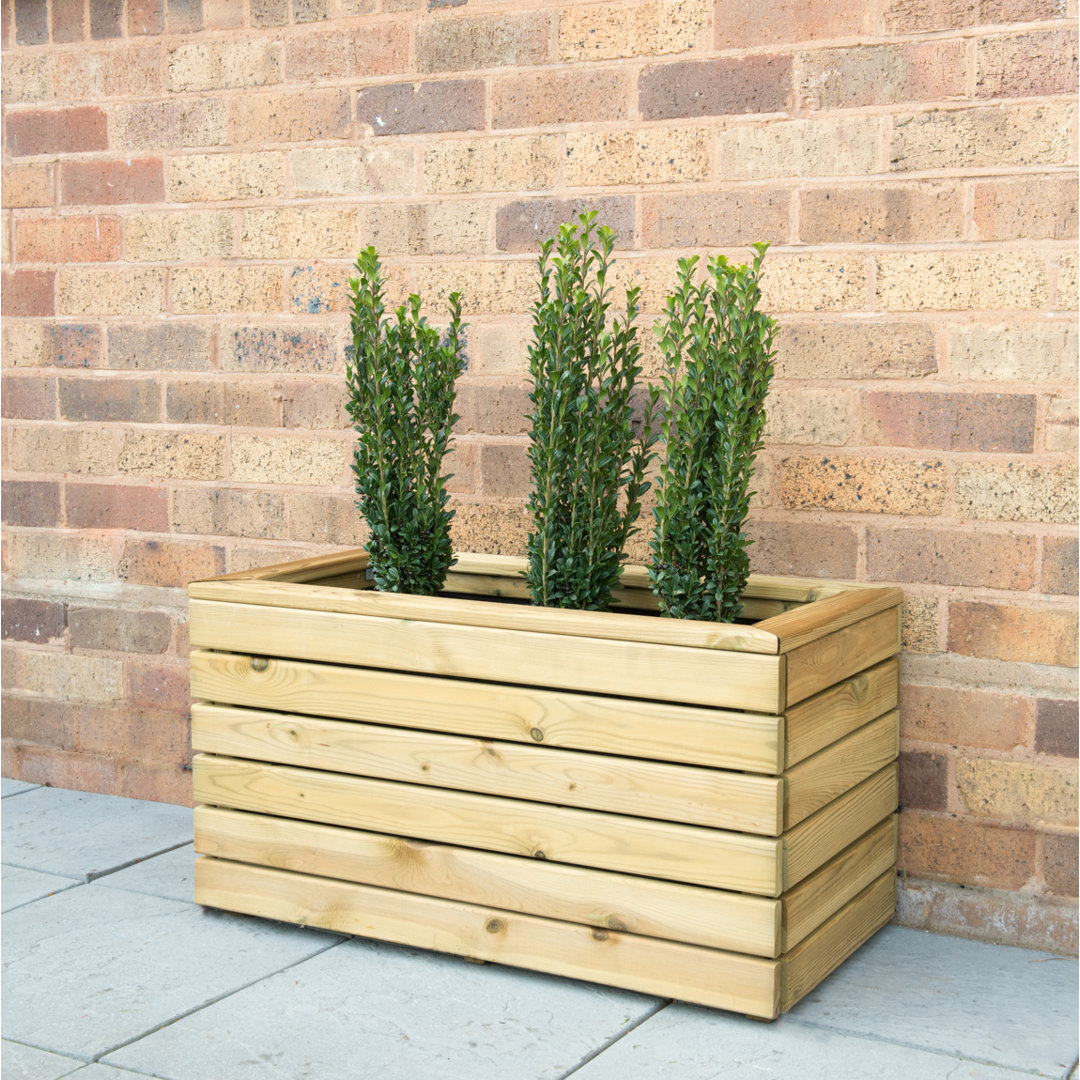 Linear Wooden Planter Box