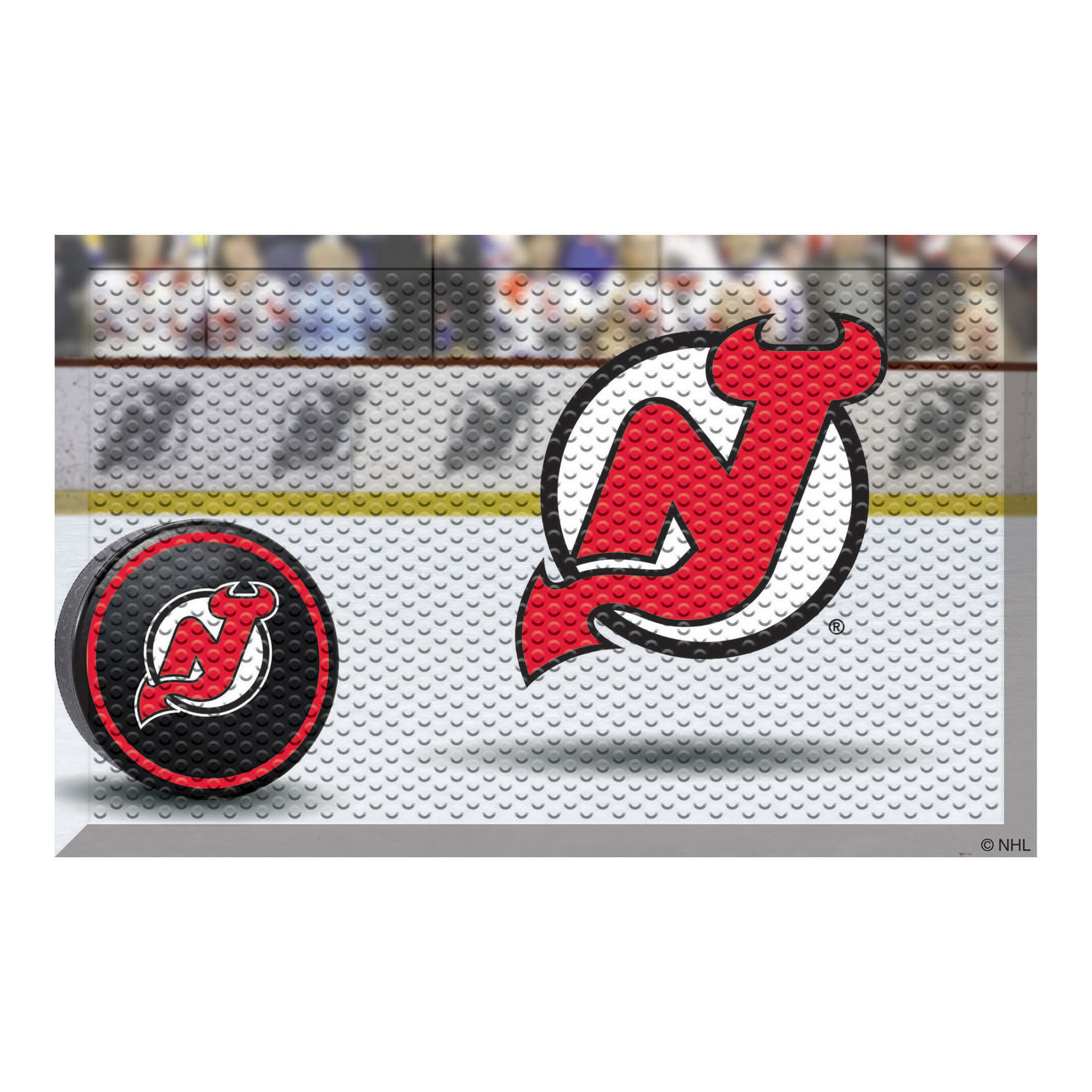 FANMATS NHL New Jersey Devils Vinyl Door Mat