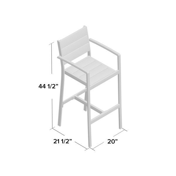 Orren Ellis Outdoor 29 Patio Bar Stool Reviews Wayfair