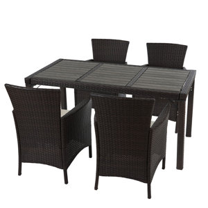 4-Sitzer Loungemöbel-Set Alair aus Polyrattan m..