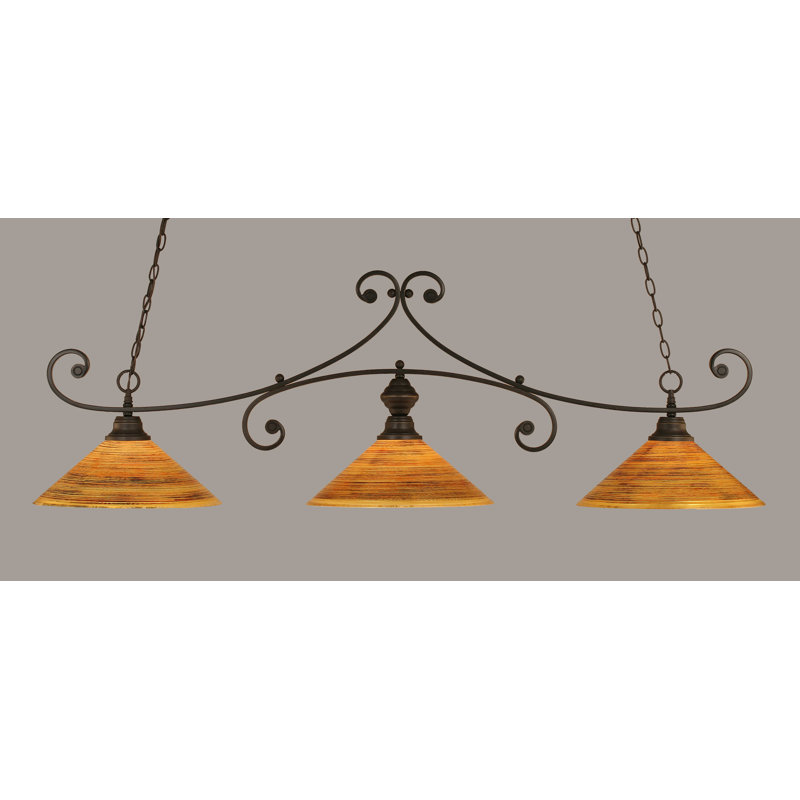 Fleur De Lis Living Babin 3 Light Kitchen Island Linear Pendant Wayfair