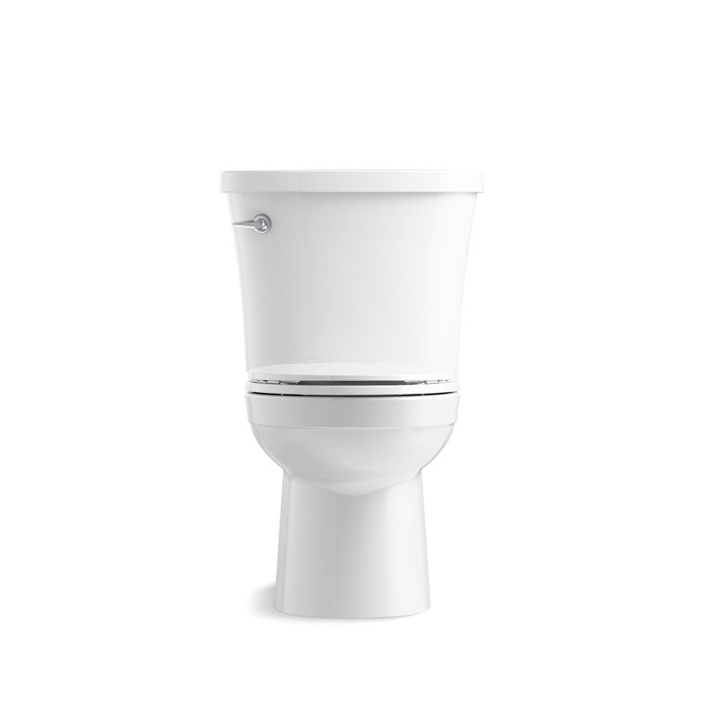 Kohler Kingston Two Piece Round Front 1 28 Gpf Toilet With Class Five Flushing Technology And Left Hand Trip Lever Seat Not Included Reviews Wayfair