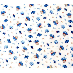 Little Pilot Portable Mini Fitted Crib Sheet