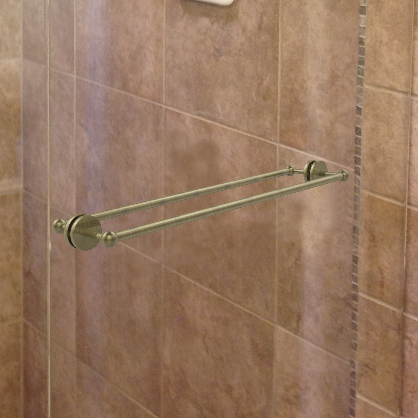 shower door towel hanger