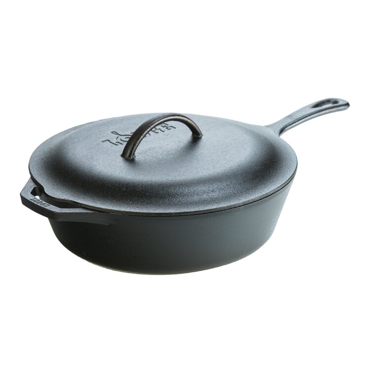 Lodge Cast Iron Deep Covered Skillet Reviews Wayfair