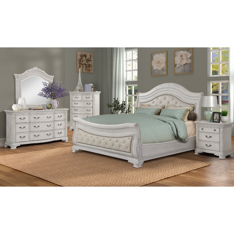 Astoria Grand Prange Solid Wood 4 Piece Bedroom Set ...