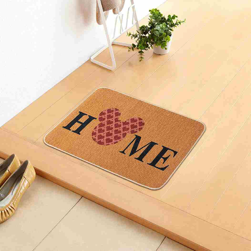 AreaTrend Love Heart Home Doormat Cartoon Mouse Linen Decorative Entrance  Mat Reusable Welcome Carpet Non-Slip Rubber Floor Door Mat For Indoor  Outdoor Decor | Wayfair