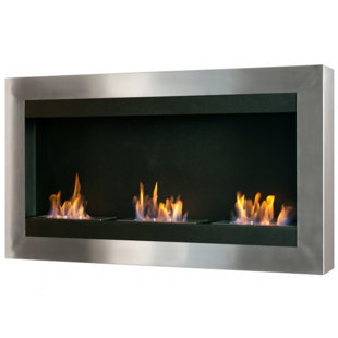Ignis Lata Wall Mounted Ethanol Fireplace Wayfair