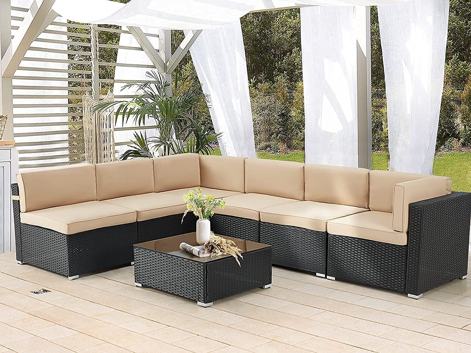 wayfair rattan table