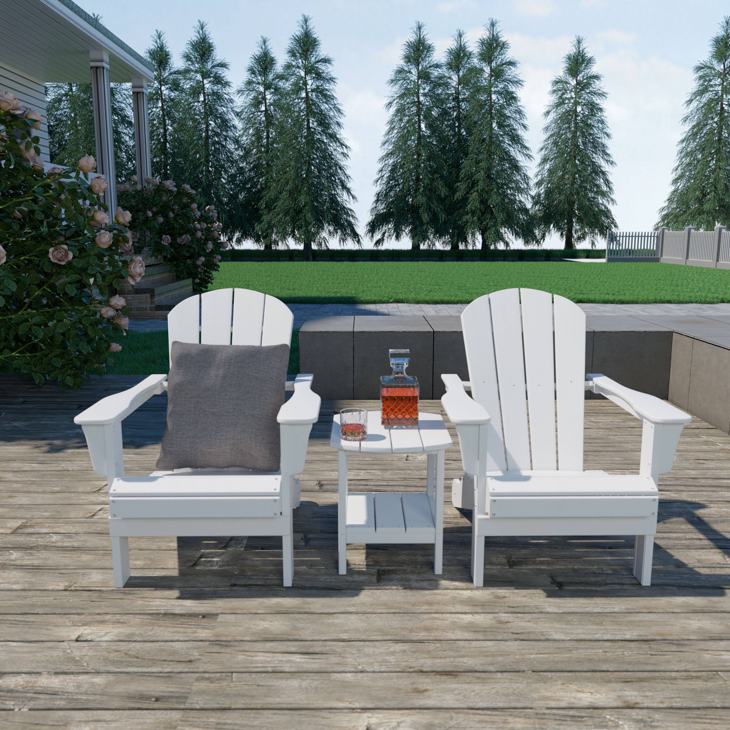 Rosecliff Heights Pei Plastic/Resin Adirondack Chair & Reviews