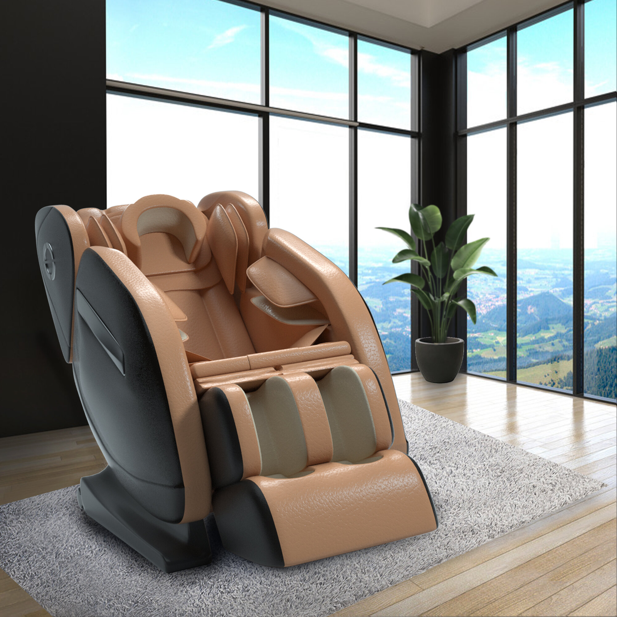 reclining heated full body massage chair