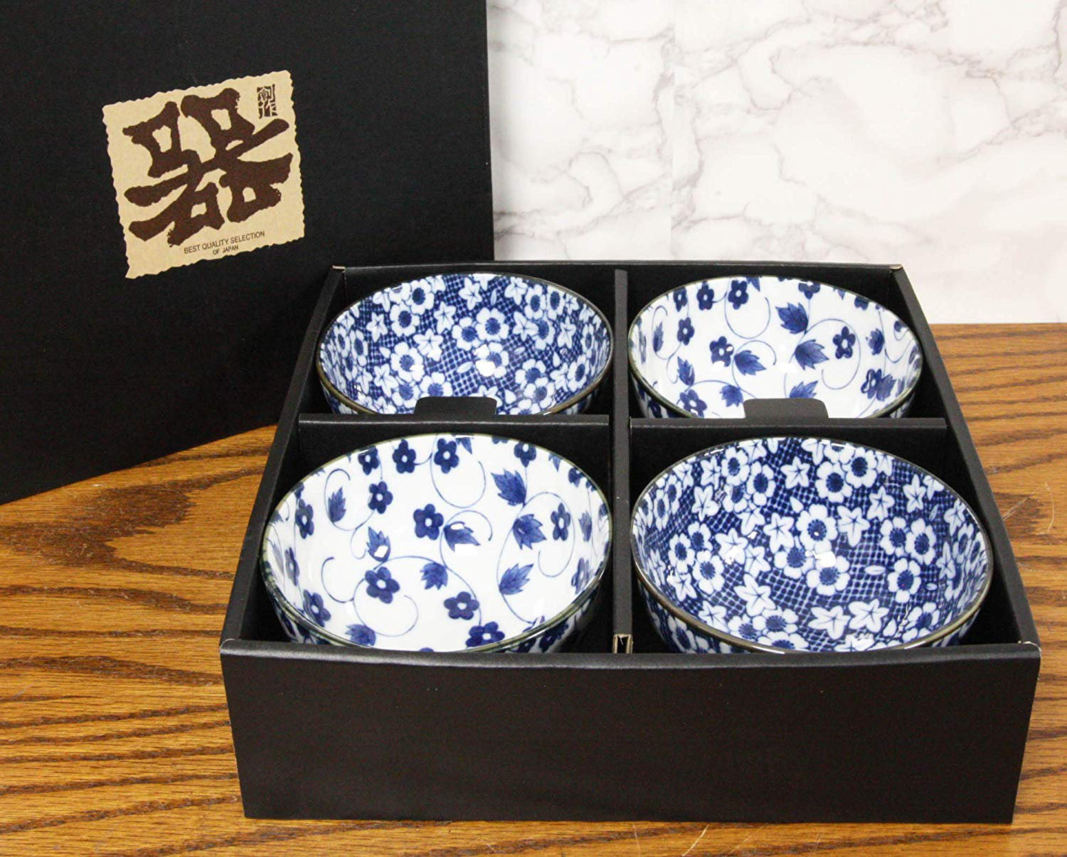 World Menagerie Beninga 4 Piece Floral Design Soup Bowl Set Reviews Wayfair