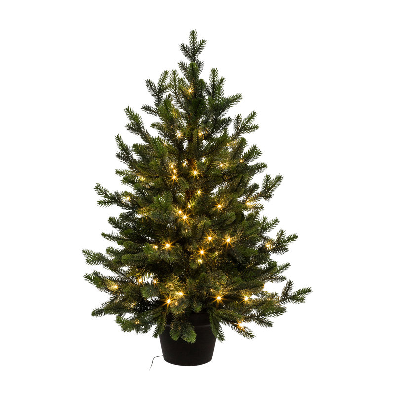 Die Saisontruhe Künstlicher Weihnachtsbaum 90 cm Grün mit Ständer und 