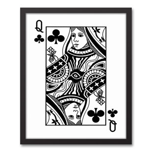 playing card framed wall art