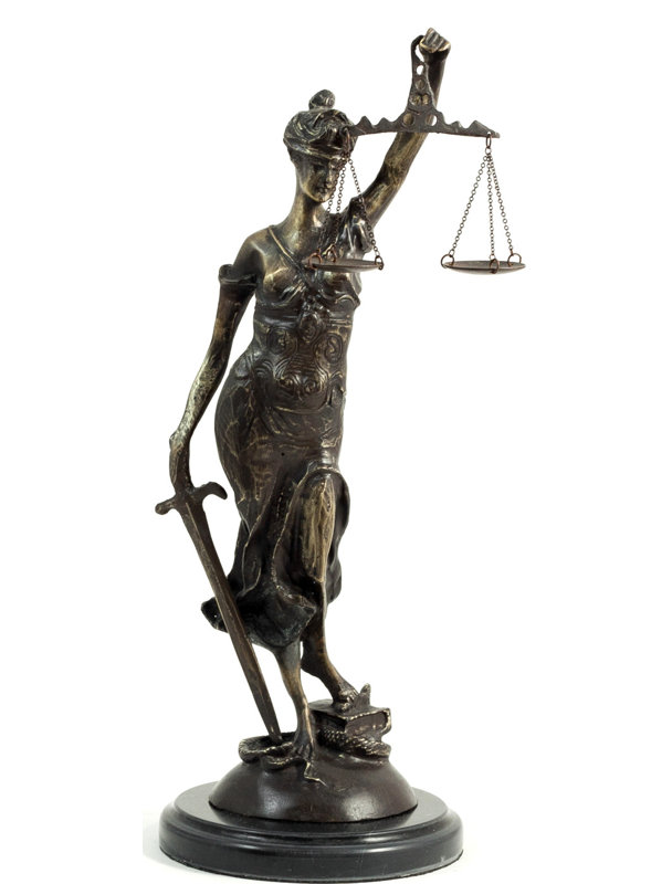 World Menagerie Levi Lady Justice Figurine Wayfair