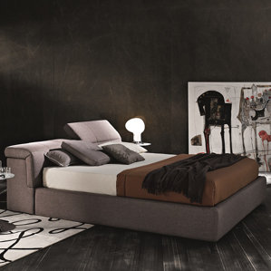 Upholstered Platform Bed by J&M Furniture