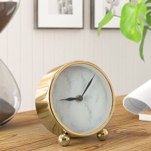 Elegant Contemporary Glass Aluminium Desk Table Clock Home Decoration Foldable Gift Idea Hotel Business Office