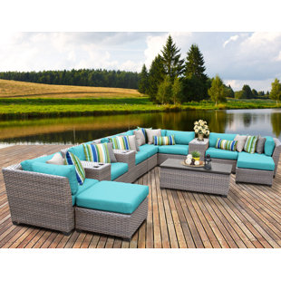 Meeks 14 Piece Sectional Seating Group with Cushions
