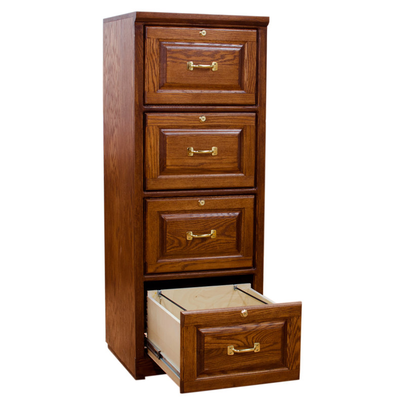 Canora Grey Stangl Traditional 4 Drawer Vertical Filing Cabinet