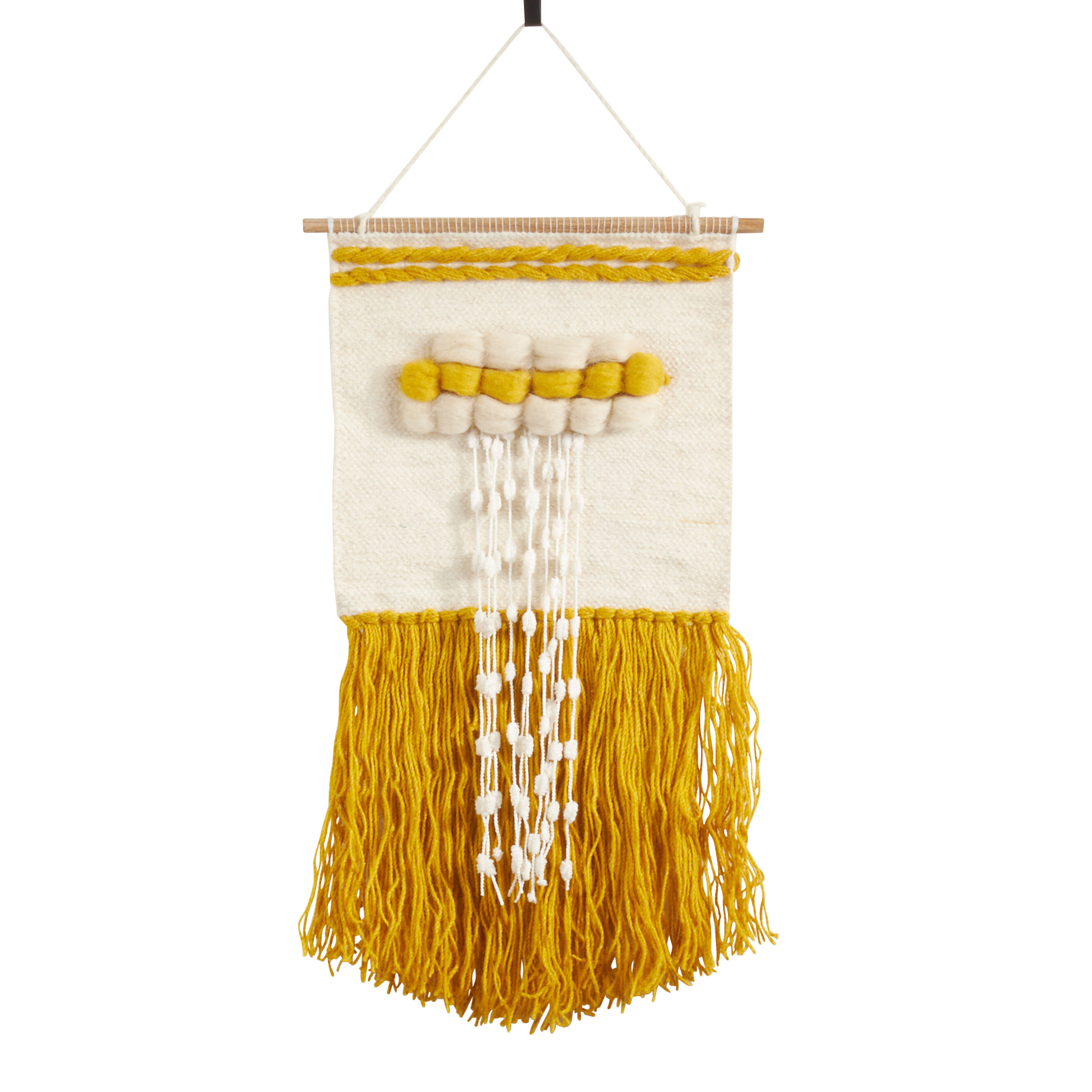 Saro Wool Wall Hanging with Hanging Accessories Included Wayfair