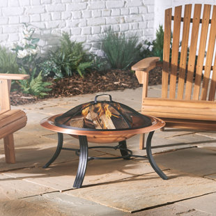 Garden Furniture With Fire Pit Wayfair Co Uk Copper Wood Burning And Charcoal Fire Pit