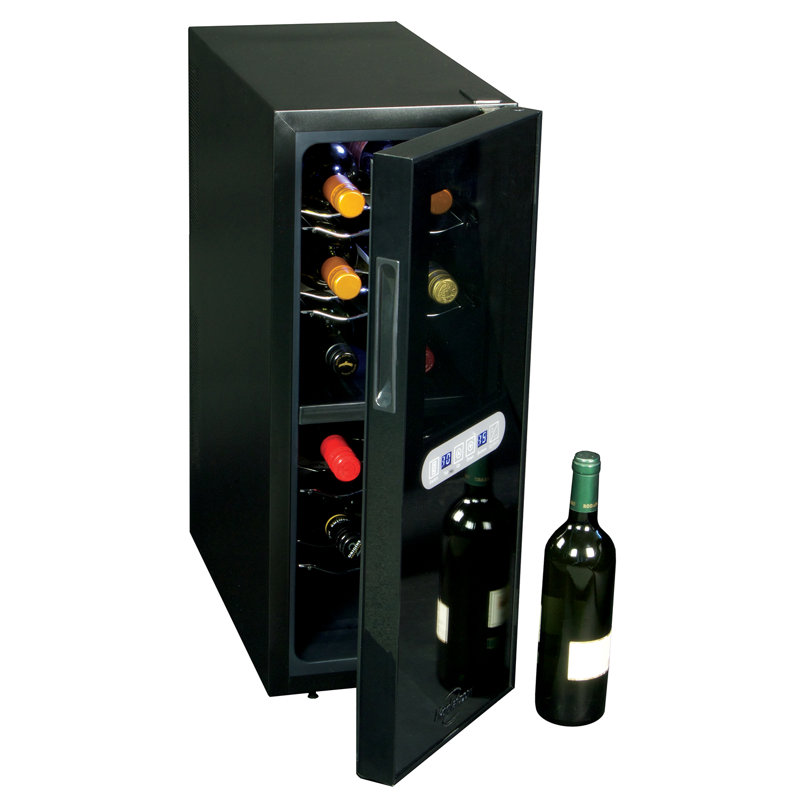 Koolatron 12 Bottle Dual Zone Freestanding Wine Refrigerator
