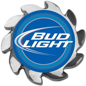 Bud Light Spinner Card Cover in Silver